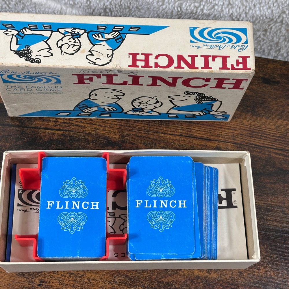 Vintage 1963‎ Card Game Flinch Parker Brothers Numerical Classic Retro Boxed